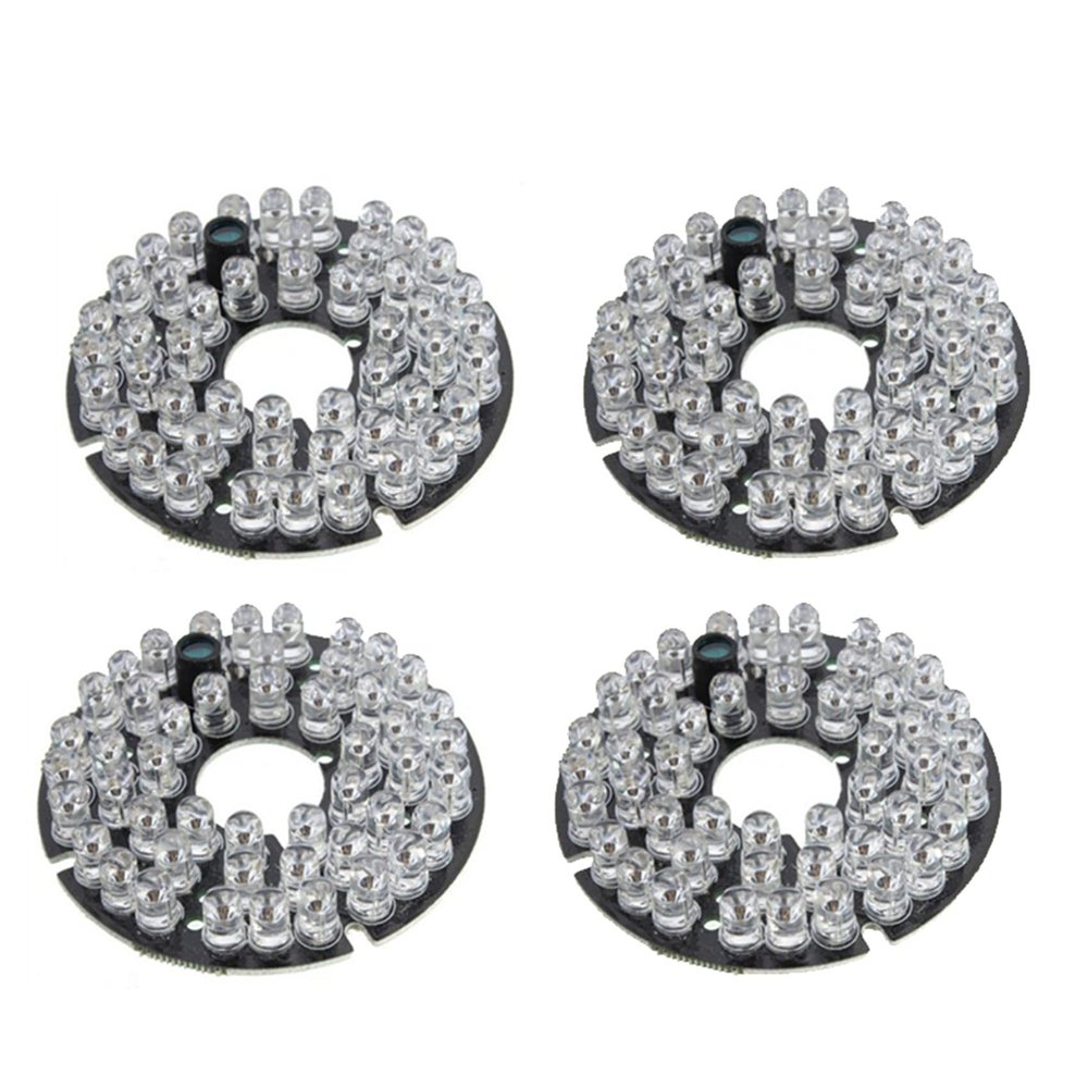 Wuden 4X 48 LED IR Infrared Illuminating 60 Degree Bulb Board for CCTV Home Security Camera