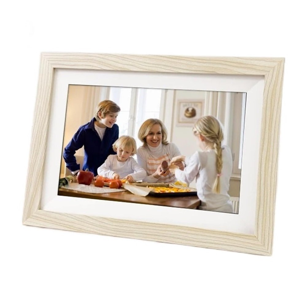 10inch Cloud WiFi Digital Photo Frame Built in 32GB IPS Touch Screen Picture Sending Free by Phone App Clearer