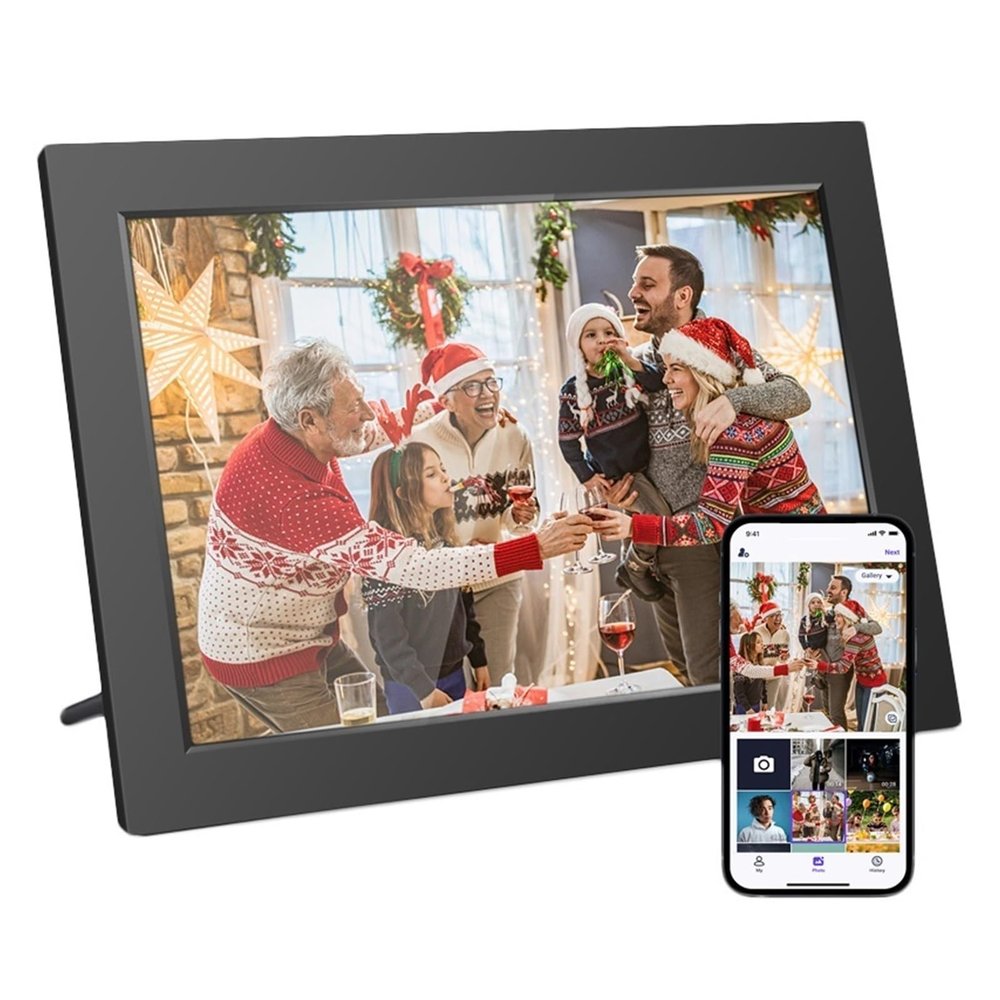 10.1 Inch Digital Photo Video Picture Frame 32GB WiFi Smart Digital Picture Frames 1280x800 IPS HD Touch Auto Rotate Clearer