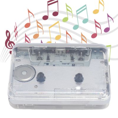 Cassette to MP3 Converter, Stereo Sound, 3.5mm Jack Dsign, Portable Auto Reverse Tape Player for Home Travel Park