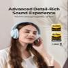 1MORE Wireless Bluetooth Noise-canceling Headphones - HQ31 SonoFlow SE Over-Ear Headphones with Hi-Res Audio, 90H Playtime, Clear Calls, Preset EQ Via App, Comfort for Home Office Travel(Blue) view 4