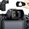 Eyecup Eyepiece Viewfinder Set, DK-29 Camera Soft Silicon Camera Viewfinder Eyecup Square Shape Camera Viewfinder Protector Level Tool and Hot Shoe Cover Compatible with Z5 Z6 Z7 view 2