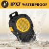 Clip-On Wireless Bluetooth Speaker - IPX7 Waterproof, 10H Playtime, Built-in Mic - Ultra-Light Wearable Speaker for Running, Hiking, Work & Outdoor (Yellow) view 4