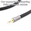 10ft 1/2inch Sleeving Braided Cable Sleeve Cord Protector Wire Tubing Cable Sleeve Split Sleeving PET Expandable Braided for Power Cord Audio Video Cable Protect Cat from Chewing view 4