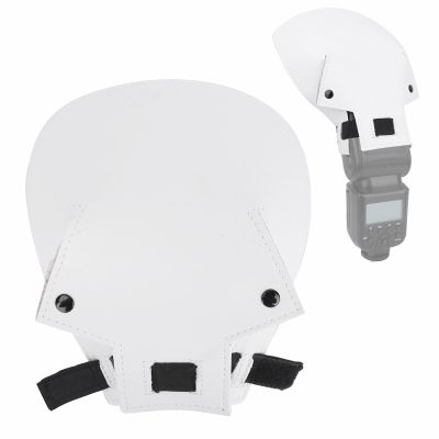 Flash Diffuser, Large Reflective Area Lightweight Flash Light Reflector, PU Material for Most SLR Cameras