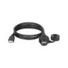 ACGTUY Industrial M20 USB2.0 1.5A IP67 p/Lug Socket Data Extension Cable IP67 Aviation USB Connector Quick Bayonet Connect(USB 1m Cable,Plastic Nut) view 1