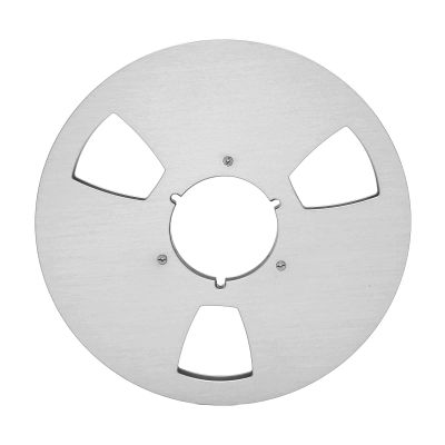 1/4 10.5 Inch Empty Tape Reel, Takeup Reel 3 Holes Empty Aluminum Alloy Rewind Spool, Reel To Reel Tape, For Tape Recorders (Silver)