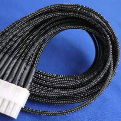 1M Tight High Density PET Braided Wire Sleeve 2 4 6 8 10 12 14 16 18 20 25 30 40mm Insulated Cable Protection Expandable - (Color: Black, Inside Diameter: 12mm x 1meter)