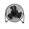 LED USB Clock Fan Desk Fan USB Real Time Fan Handheld Fans 360 Rotation Mini Portable Fan Desktop Cooling Fan for Dorm Room Home Indoor Car, Black, 4 Inch Temperature view 1