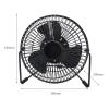 LED USB Clock Fan Desk Fan USB Real Time Fan Handheld Fans 360 Rotation Mini Portable Fan Desktop Cooling Fan for Dorm Room Home Indoor Car, Black, 4 Inch Temperature view 3