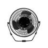 LED USB Clock Fan Desk Fan USB Real Time Fan Handheld Fans 360 Rotation Mini Portable Fan Desktop Cooling Fan for Dorm Room Home Indoor Car, Black, 4 Inch Temperature view 4