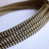 12 Colors 3mm~25mm PET braided tube hose cable harness nylon mesh sheath extended protection sleeve three woven encrypted - (Color: Black Gold Flat Silk, Inside Diameter: 12mm 1meters) view 1