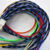 12 Colors 3mm~25mm PET braided tube hose cable harness nylon mesh sheath extended protection sleeve three woven encrypted - (Color: Black Gold Flat Silk, Inside Diameter: 12mm 1meters) view 2