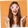 KICHOUSE 50pcs Glasses for Boy Girl Red Movie Glasses for Enhanced Viewing for Birthday Parties Valentine's Day and Special Events view 4