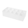 Parliky Plastic Cable Organizer Box with Removable Dividers Multi-compartment Storage Tray for Desk Accessories Suitable for Chargers Batteries and Cables Home Office view 1