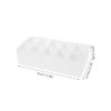 Parliky Plastic Cable Organizer Box with Removable Dividers Multi-compartment Storage Tray for Desk Accessories Suitable for Chargers Batteries and Cables Home Office view 2