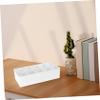 Parliky Plastic Cable Organizer Box with Removable Dividers Multi-compartment Storage Tray for Desk Accessories Suitable for Chargers Batteries and Cables Home Office view 4