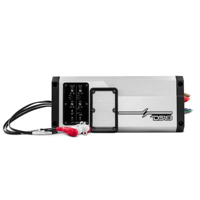 DS18 NVY-T800.4D 4-Channel Marine Waterproof Amplifier 2400 Watts Peak Power Class D Full-Range @4 Ohms 200x4 RMS - Boat & Motorsport Amp - IPX6 Waterproof Rating UV/Salt/Fog Protection (Renewed)
