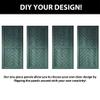 Homacer Royal Pine 36 in. x 80 in. Finished & Unassembled 4-in-1 Fishbone Design Barn Door with Non-Bypass Installation Hardware Kit, 6.6ft Track, Interior use only view 3