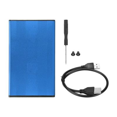 2.5in 2TB Capacity 480Mbps Transfer Rate Aluminum Alloy USB2.0 HDD Enclosure Vista Compatible Hot Swappable (MtlavishnessglTyEy-13)