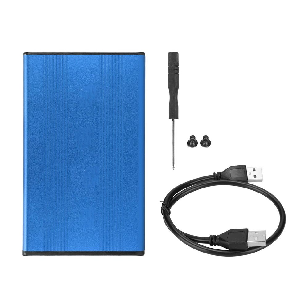 2.5in 2TB Capacity 480Mbps Transfer Rate Aluminum Alloy USB2.0 HDD Enclosure Vista Compatible Hot Swappable (MtlavishnessglTyEy-13)