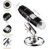 Lab Microscope Accessories USB Digital Microscope 40X to 1000X 8 LED Magnification Camera with Carrying view 2
