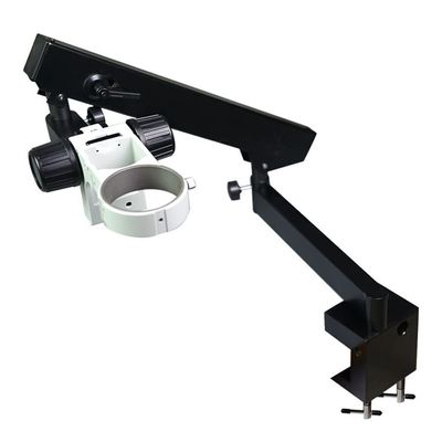 JOEBO Microscope Kit Stereo Microscope Table Clamp Holder Bracket Arm Adjustable Direction Stand Universal 76mm Microscopio Head Holder Accessories Microscope Lens Adapters