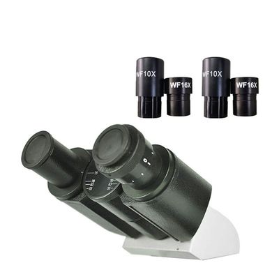 Lab Microscope Accessories Microscope Trinocular Head Free Monocular Head Binocular Head for Biological Microscope with WF10X WF16X Large Field Eyepiece(Binocular Head)