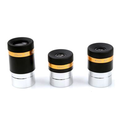 HD Eyepiece Coating 1.25" 62 Degree Ultra Wide Angle 4mm 10mm 23mm for Astronomical Telescope 231(4mm 10mm 23mm)