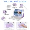 IVEOPPE for 9th Generation Case with Keyboard 10.2 Inch - Multi-Touch Trackpad, Wireless Bluetooth Detachable Keyboard case for 8th Gen/7th Gen/Pro 10.5"/Air 3rd Gen, Purple Non-Backlit view 3