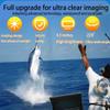 4.3"/ 5" Underwater Fish Finder Camera, 4K Ice Fishing Fish Finder, Underwater 220 Fishing Camera - 12 LEDs, Night Vision, Wide Angle (Yellow-20m/5in) view 2