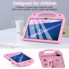 AKABEILA Compatible with Honor Pad X8a 2024/Pad X9 11 inch 2024/Infinix Xpad 11 inch X1101 2024 Tablet Case, Kids Shockproof Protective Case with Shoulder Strap & Stand Handle Pink view 2