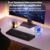 CofunKool Portable Speaker with AUX/TF/USB Flash Drive Input, RGB Light, Wireless Bluetooth 5.3 TWS Stereo Dual Pairing view 4