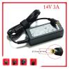 100V-240V 50/60Hz 14V 3A AC to DC Power Adapter Converter 6.0 * 4.4mm Monitor Power Adapter(EU) view 3
