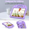 AKABEILA Compatible with Amazon Fire HD 8/HD 8 Plus (2020/2022)/Fire HD 8 2024 Tablet Case, Kids Lightweight Shockproof Protective Case with Shoulder Strap & Stand Handle Light Purple view 2