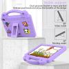 AKABEILA Compatible with Amazon Fire HD 8/HD 8 Plus (2020/2022)/Fire HD 8 2024 Tablet Case, Kids Lightweight Shockproof Protective Case with Shoulder Strap & Stand Handle Light Purple view 3