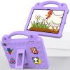 AKABEILA Compatible with Amazon Fire HD 8/HD 8 Plus (2020/2022)/Fire HD 8 2024 Tablet Case, Kids Lightweight Shockproof Protective Case with Shoulder Strap & Stand Handle Light Purple view 4