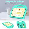 AKABEILA Compatible with Amazon Fire HD 8/HD 8 Plus (2020/2022)/Fire HD 8 2024 Tablet Case, Kids Friendly Universal Lightweight Shockproof Protective Case with Shoulder Strap & Stand Handle Mint Green view 2