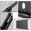 30" , 40" , 50" , 60" , 72" Projector Screen Manual Pull Down 4:3 16:9 HD Retractable Widescreen 3D HD Movie Screen Winkle-Free Projection Screen, Suitable For Sports/Movies/Presentations(4:3,72") view 2