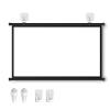 30" , 40" , 50" , 60" , 72" Projector Screen Manual Pull Down 4:3 16:9 HD Retractable Widescreen 3D HD Movie Screen Winkle-Free Projection Screen, Suitable For Sports/Movies/Presentations(4:3,30") view 1