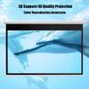 60''/72'' Projection Screen 4K 16:9 HD Self-Locking Portable Movie Screen Outdoor Indoor Pull Down Cinema Screen for Movie Home Theater Backyard Partying(72 in) view 3