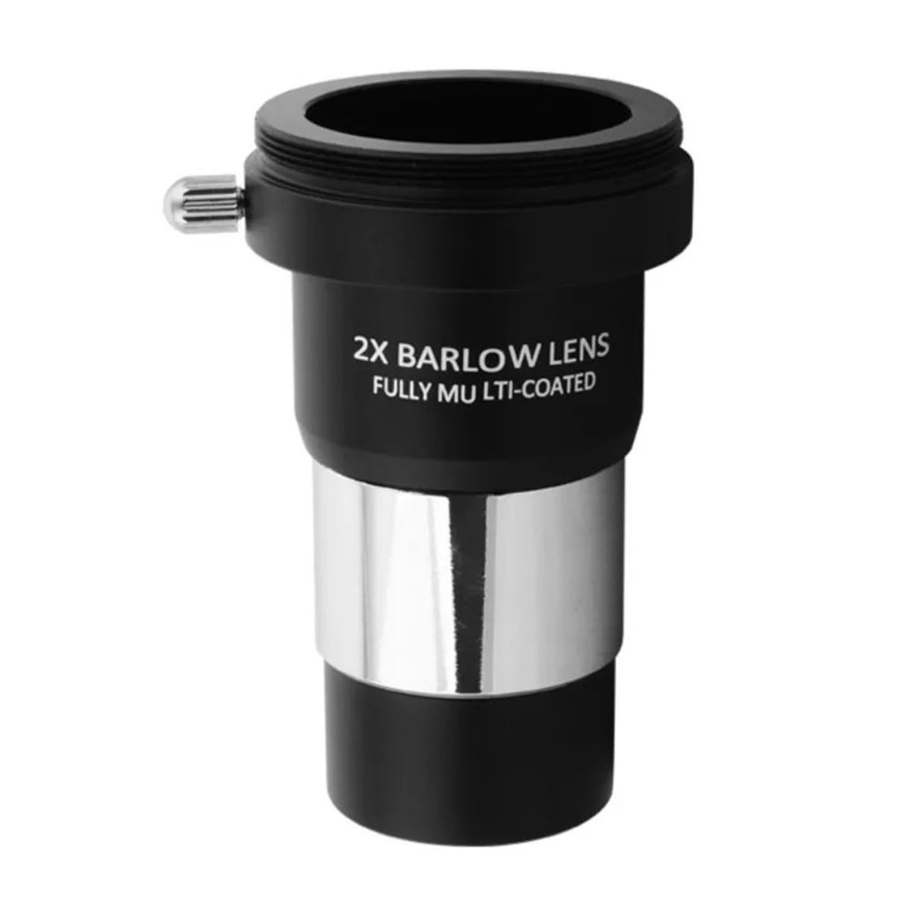 Astronomical Telescope 2X Barlow Eyepiece 1.25 Inch High Magnification 3X Metal Extender M42 Camera Thread
