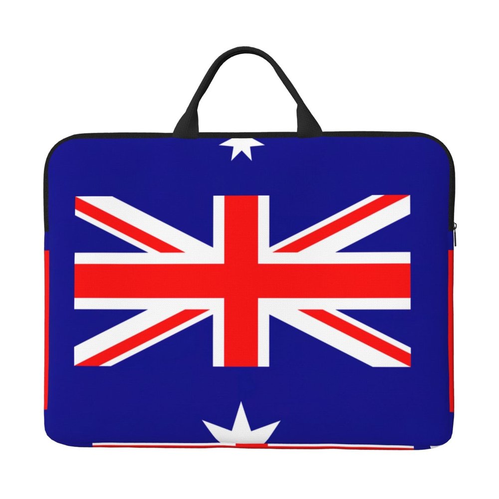 Australian Flag Print Laptop Sleeve,Laptop Case With Handle,14 Inch Fashion Laptop Case Bag,Travel Computer Bag