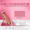 BORIYUAN iPad mini 7th Gen 2024 (A17 Pro) & iPad mini 6 Keyboard Case 2021, Detachable Wireless Bluetooth Keyboard Slim Folio Smart Cover with Pencil Holder for iPad mini 7th/6th Gen 8.3 inch - Red view 3