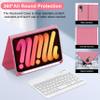 BORIYUAN iPad mini 7th Gen 2024 (A17 Pro) & iPad mini 6 Keyboard Case 2021, Detachable Wireless Bluetooth Keyboard Slim Folio Smart Cover with Pencil Holder for iPad mini 7th/6th Gen 8.3 inch - Red view 4
