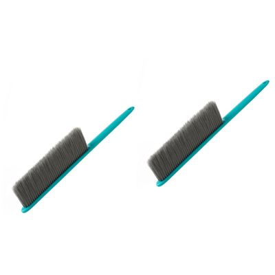 GARVALON 2pcs Solve Carpet Cleaner Brush Long Handle Bristle Brush Dusting Home Cleaning Tool for Sofas Cars