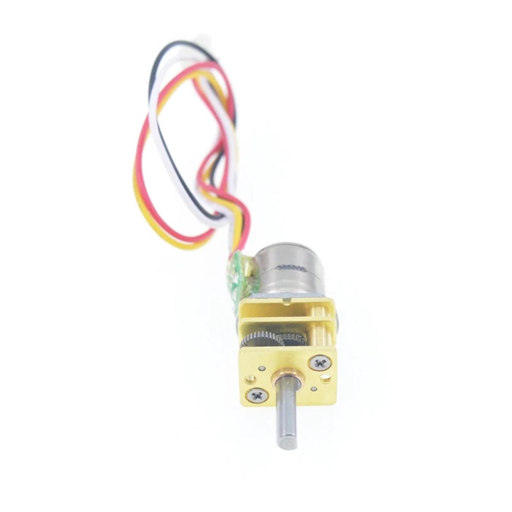 12GA-10BY 2 Phase 4 Wire All Metal Gear Micro Motor 5V12V Brushless Stepper Motor 1Pcs(50-1)