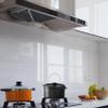 15.7 x 196.8 in Clear Electrostatic Wall Protector, Static Cling Removable Kitchen Tile Film, No-Residue Contact Paper for Walls & Cabinets view 1