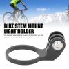 Zoeyilan Bike Stem Mount Light Holder, Bicy.cle Handlebar Stem Mount Rack, Bicy.cle Stem Action Camera Mount, Aluminum 28.6mm Polished Angle Adjustable view 2
