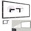 Hoiweqr 60/72/84/100/120/150/180/200 Inch Projector Screen, Portable Outdoor Movie Screen, Anti-Crease Foldable Projection Screen 16:9/4:3 for Home Theater Presentation Education(16:9,60 inch Screen) view 1